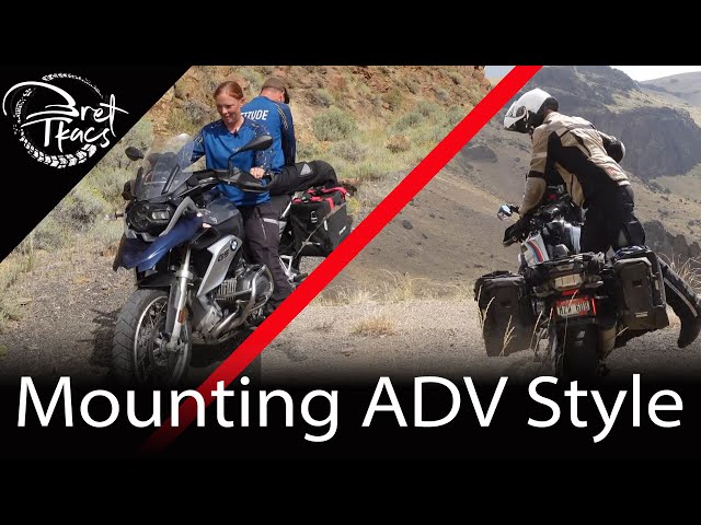 Mounting a motorcycle ADV style