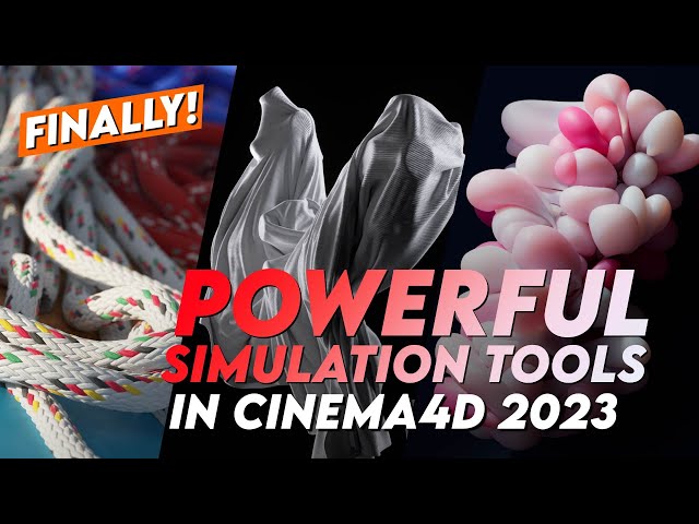 Finally Powerful Simulation Tools in Cinema 4D 2023 : Introduction to the New Cloth System