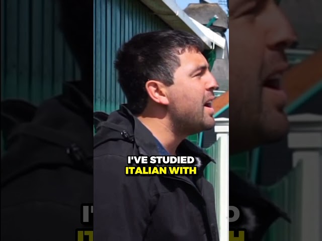 Dutchman Testing His Italian Language Skills