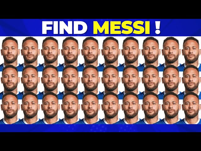 IQ Quiz  🔎 Find Messi ? Guess the player | Quiz Ronaldo , Neymar , Haaland , Mbappe ?