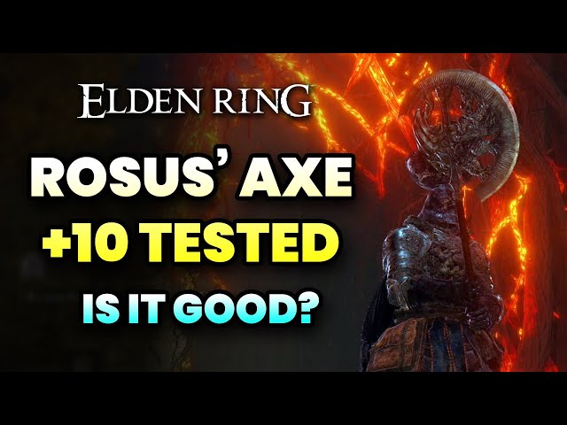 Elden Ring - ROSUS' AXE Weapon Gameplay (+10 Fully Upgraded)