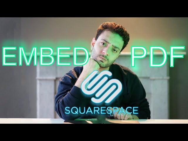 How to Insert a PDF in Squarespace 2022