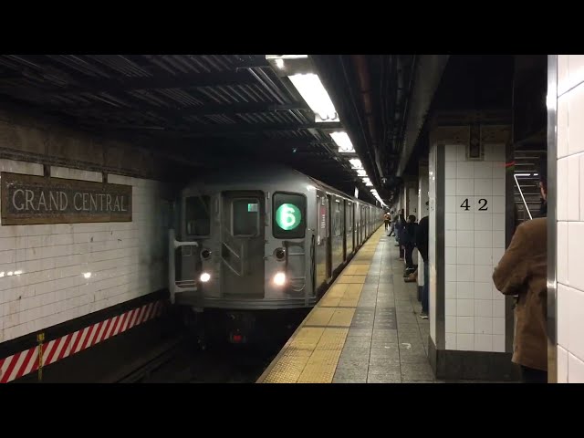 MTA New York City Subway: R62A (6) train at Grand Central -42 St with bonus
