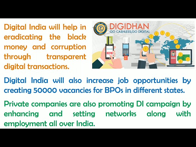 Essay on digital india in english | paragraph on digital india| Smart learning tube