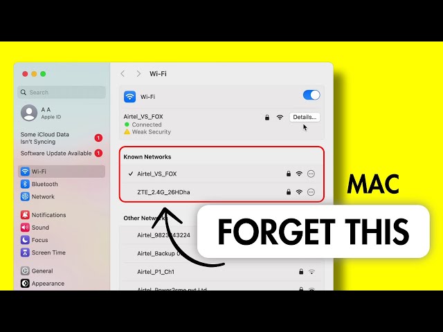 How to Forget WiFi Network in Mac? Mac WiFi Name Forget