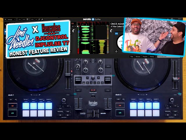 Hercules DJControl Inpulse T7 - Honest feature review w/ scratch DJ Jimi Needles! #TheRatcave
