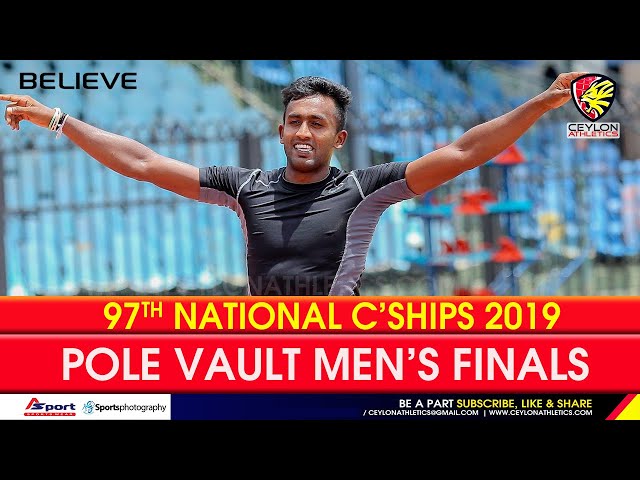 Mens Pole Vault   Ishara Sandaruwan  97th National Athletics Championship 2019