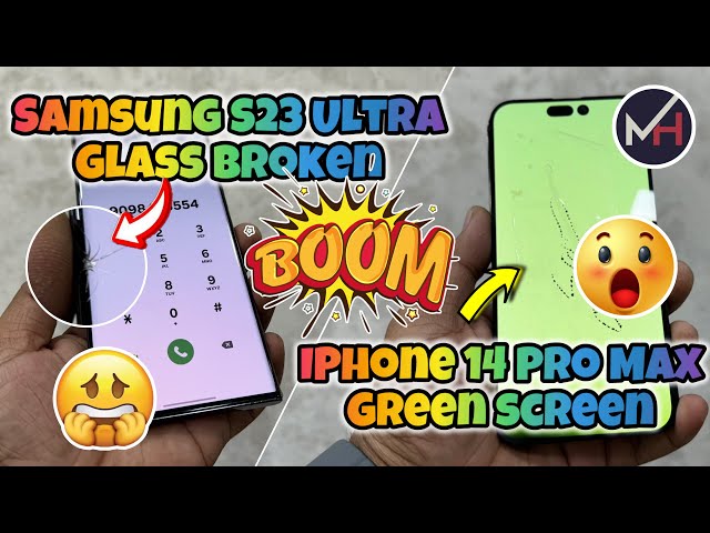 iPhone 14 Pro Max green screen 2024/how to repair green screen/samsung s23 ultra Glass Replacement