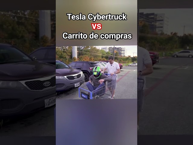 ¡Tesla Cybertruck vs Carrito de compras! 🛒
