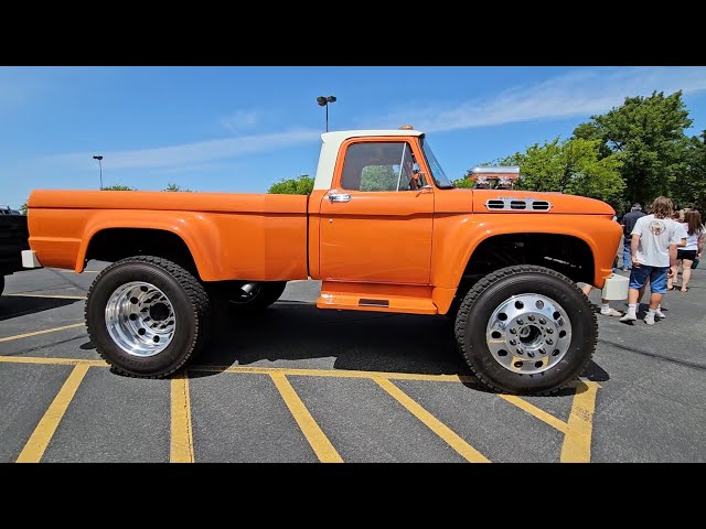 Monster of a Truck! Not a Monster Truck! 1962 Ford F600 4x4 Dually Show Truck.