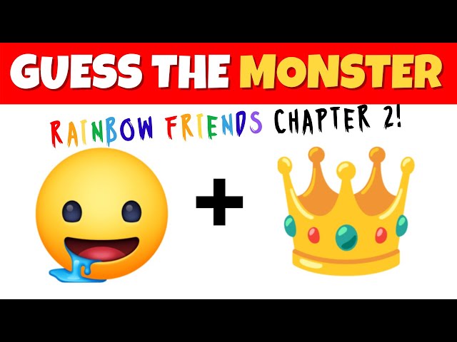 Can You Identify These Monsters by Emojis? 🌈 | Rainbow Friends Chapter 2