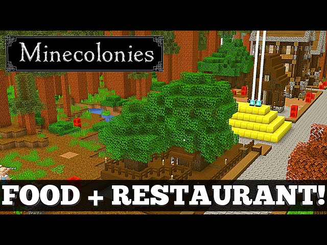 Minecolonies Food and Restaurant! Let's Play! #8