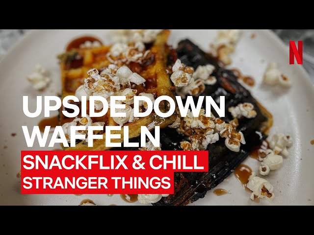 Stranger Things | Snackflix & Chill: Upside Down Waffeln mit Cola-Sirup #Shorts