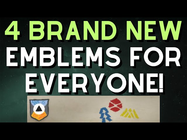 4 BRAND NEW Emblems for EVERYONE from Final Shape Collector's Edition!
