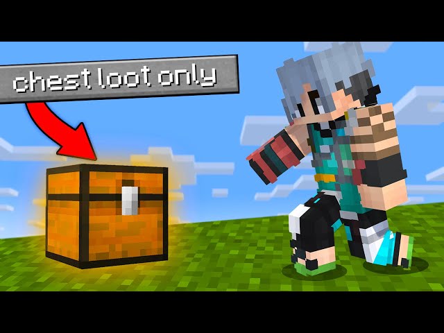 *CHEST LOOT ONLY* Challenge in Minecraft (No Crafting , No Trading , Survival Mode)