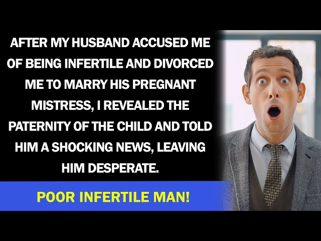 My cheating husband divorced me to marry his pregnant mistress but I knew he was infertile, not me
