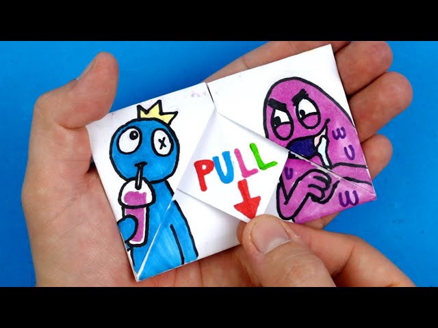 GRIMACE SHAKE Vs  RAINBOW FRIENDS BLUE! - Arts and Paper Crafts for FANS
