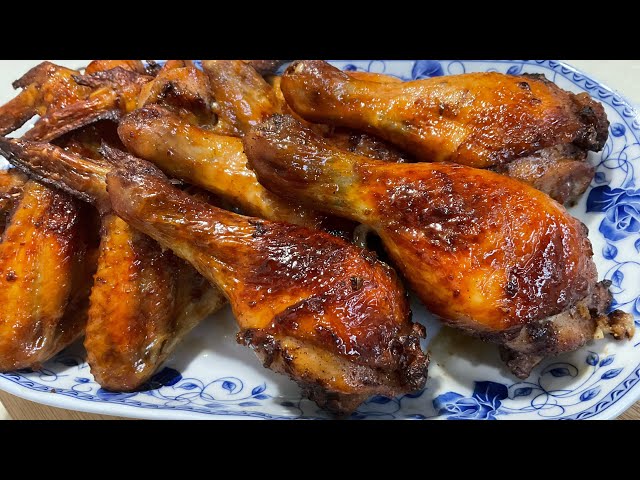 The Best Ever Airfryer 5-Spice Chicken Drumsticks and Wings  最美味的烤五香鸡翅膀和鸡腿