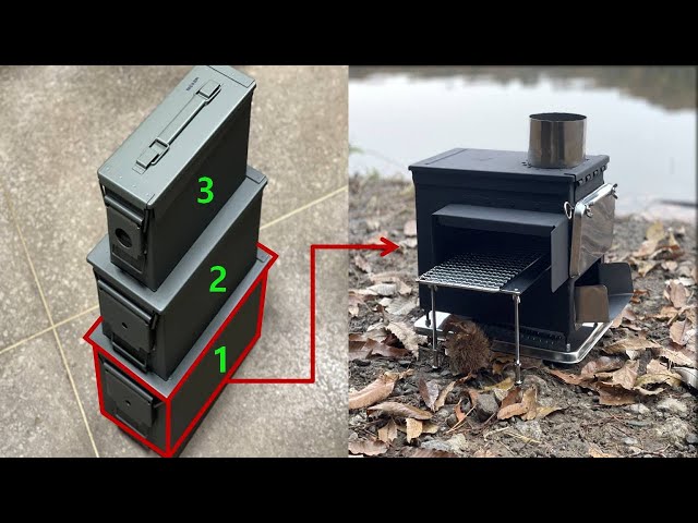 ammo can stove making project 1st [big size ammo can]