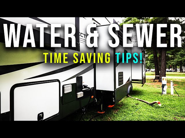 RV Water and Sewer Hookup for Beginners (Time Saving Tips!)