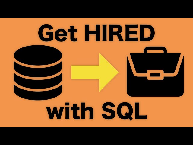 Get HIRED with a single SQL command!