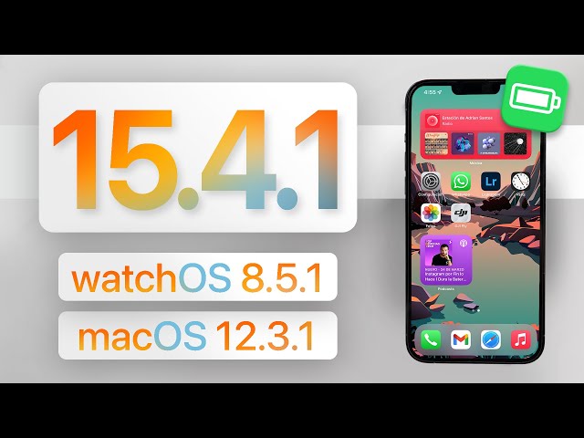 iOS 15.4.1 - 3 Cosas nuevas! Y más....