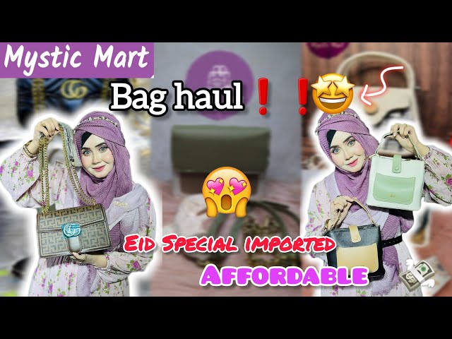 Mystic Mart bag haul😍‼️💸 affordable bags , eid Special & imported both 🤩 #baghaul