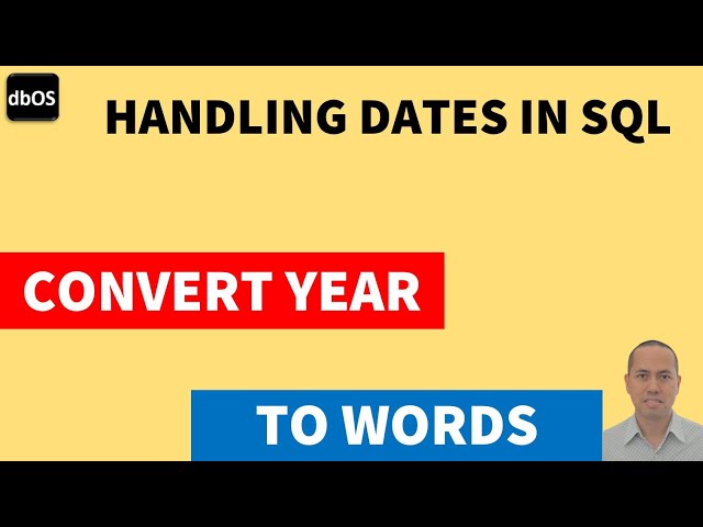 Convert year to words | Year to words in SQL