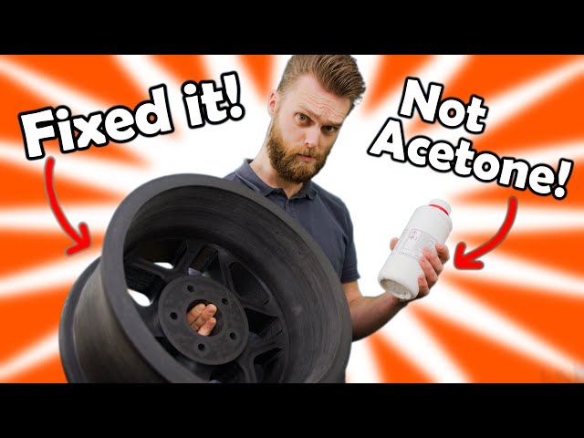 DON'T use Acetone to repair ABS parts!
