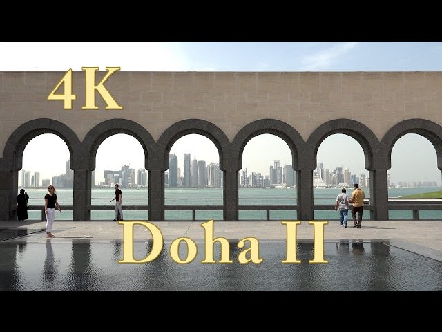 Doha II Katar (Qatar). One Evening in Doha city. Video 4k ultra hd (2/6).