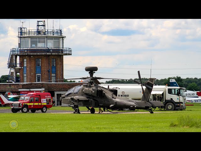 Boeing Apache AH-64E Helicopter, Test Flight And Departure From Manchester Barton Aerodrome