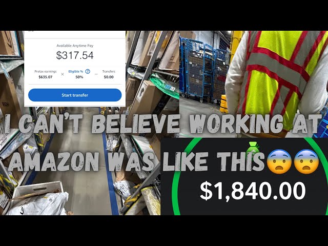 I CANT BELIVE WORKING AT AMAZON WAS LIKE THIS😨😨….. AMAZON DELIVERY STATION VLOG + PROS & CONS
