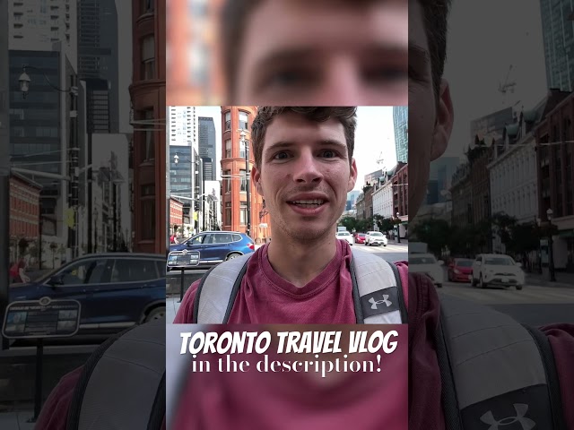 Toronto Travel Vlog in the video link below! #travel #vlog #travelvlog #vlogger #torontovlog