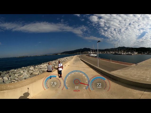 30 minute Virtual Cycling in 360° VR Fat Burning Workout Spain Garmin 4K Video
