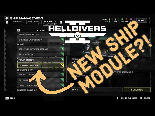 QUICK VID: NEW SHIP MODULE? Catalogue Expansion is probably a bug