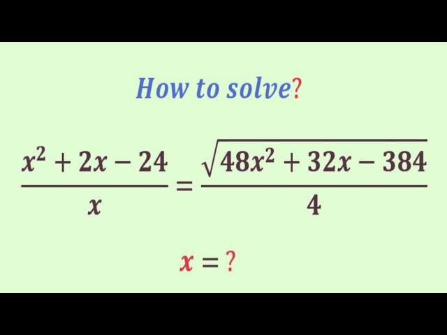 A  awesome mathematics problem | Olympiad Question | can you solve this rational radical problem|x=?