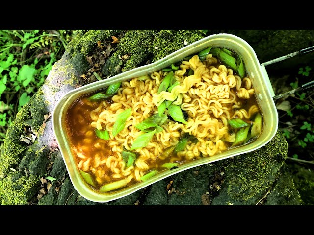 A Walk In The Woods : Fall From A Tree, Trangia Mess Tin, Ramen,