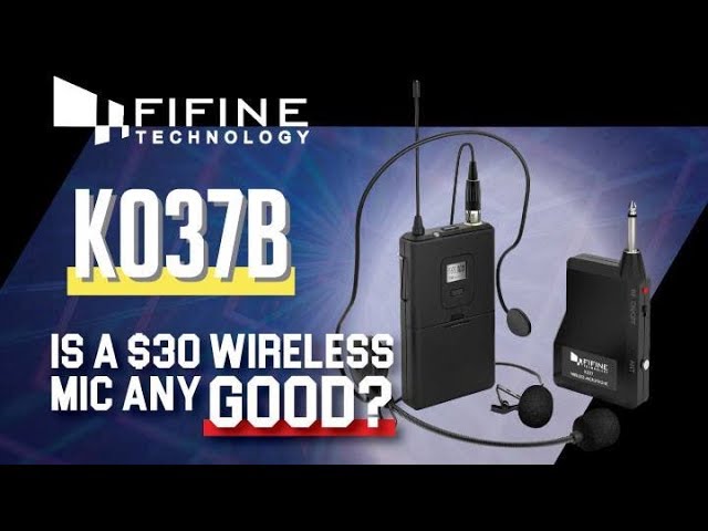 Fifine Wireless Microphone System K037B Review: Is A $30 Wireless Mic Any Good?