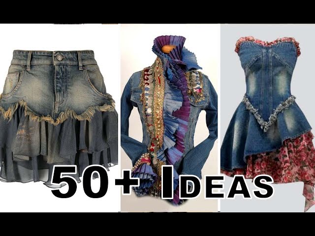 50+ IDEAS TO UPCYCLE OLD JEANS