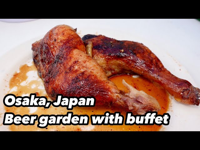 【Japan buffet】Beer garden on the roof of a department store! Umeda in Osaka