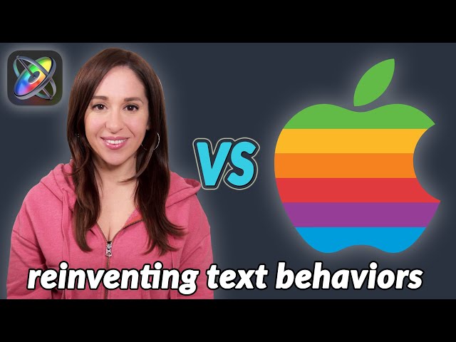 Apple Motion Text Behaviors Get a Makeover!