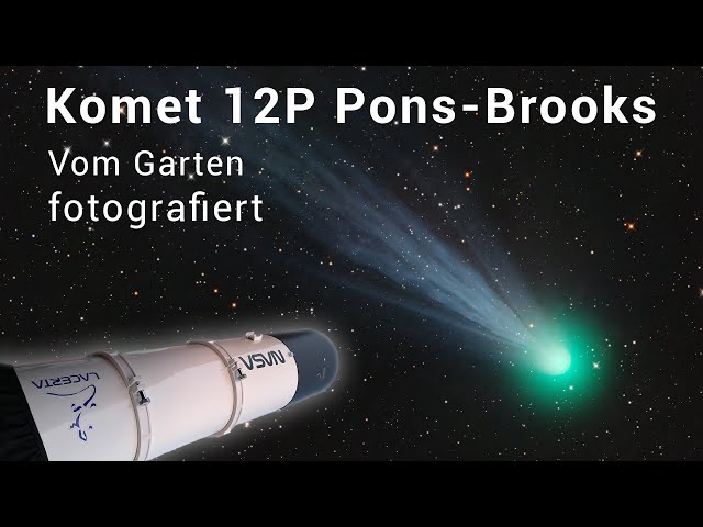 Komet 12P Pons-Brooks (Teufelskomet) von meinem Garten fotografiert ☄️🤩