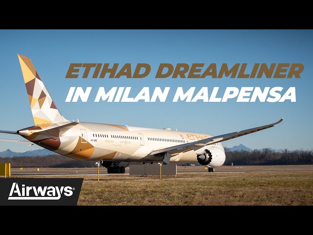 Etihad Dreamliner Taxiing in Milan MXP | #Spotting
