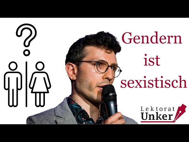 Lektor Evgenij Unker übers Gendern (prämierter Auftritt!)