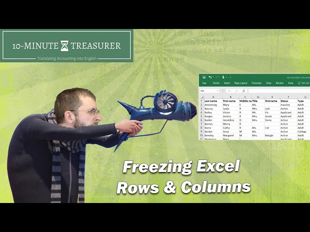 Excel: How to Freeze Columns and Rows