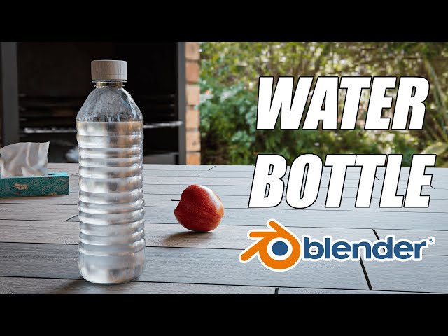 Blender Beginner Tutorial : Realistic Water Bottle