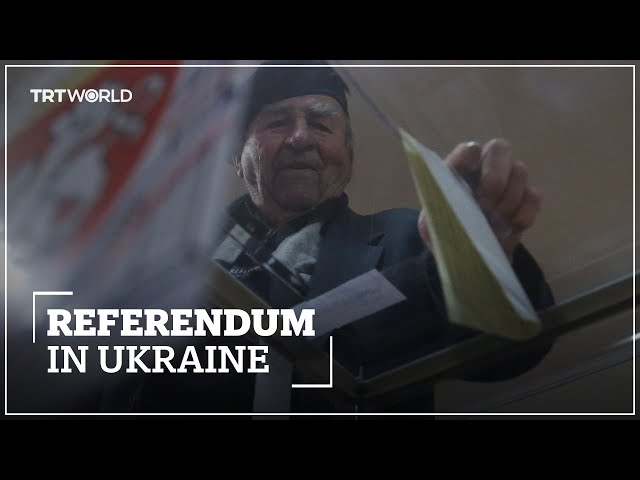 Referendum taking place in Russian-controlled regions of Ukraine
