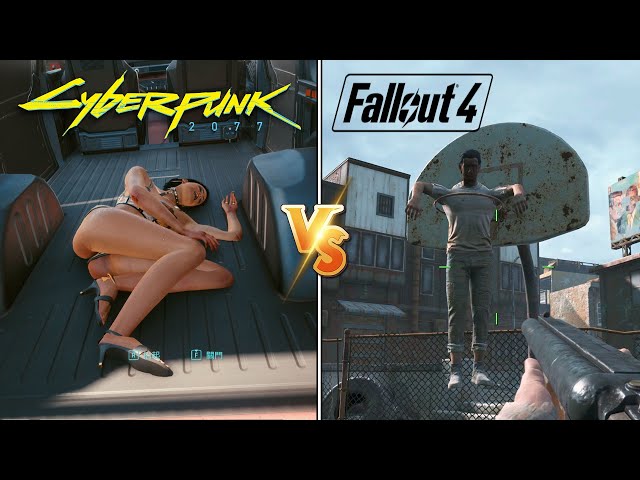 Cyberpunk 2077 Physics vs. Fallout 4 Physics