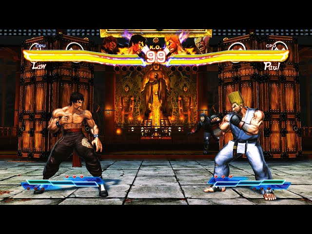 Law & Akuma vs Paul & Heihachi (Hardest)  - Street Fighter X Tekken