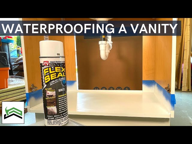 Waterproofing A Kitchen Or Bathroom Cabinet With Flex Seal